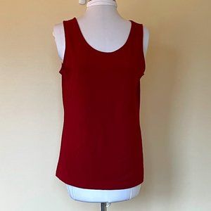 Christopher & Banks Women's Maroon Tank Top Size Petite Medium Maroon color